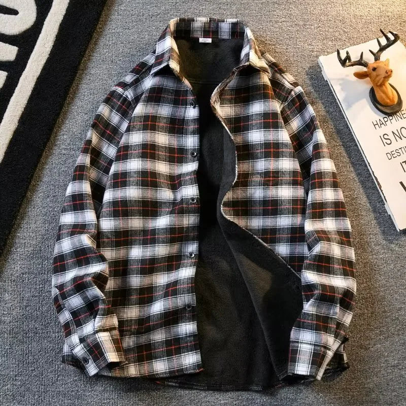 Plaid Shirt, Fleece-Lined Plaid Shirt, Plaid Jacket