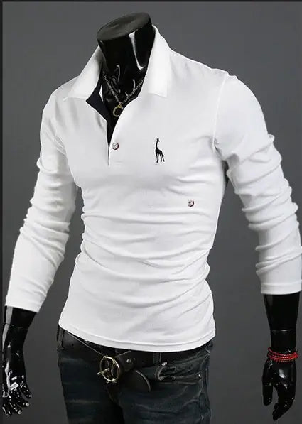 Paul Shirt, T-Shirt, Long Sleeve Men's Wear with Deer Embroidery